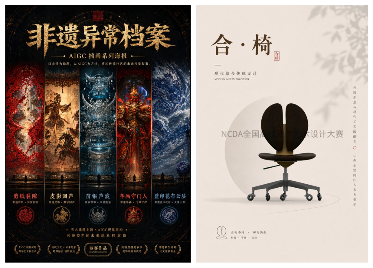 我校斩获第14届未来设计师·全国高校数字艺术设计大赛重庆赛区一等奖2项二等奖1项三等奖3项